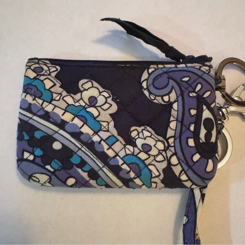 Vera Bradley Multi Color Zip ID & Lanyard